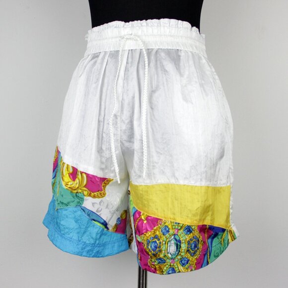 Vintage 90s Drawstring Athletic Shorts with Pockets Size Medium - Picture 2 of 8